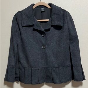 Dillards Pleated Barbie Capelet Coat